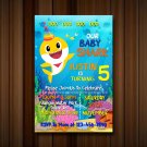 Baby Shark Invitations, Baby Shark Birthday party, digital invites