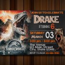 jurassic park invitation, Jurassic World, Jurassic World Birthday Invitation