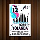Tiktok Birthday Invitation, tik tok invite, tiktok, music party