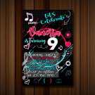 Tiktok Birthday Invitation, tik tok invite, tiktok, music party