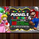 Super mario Birthday Invitation, super mario invitation, super mario