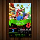 Super mario Birthday Invitation, super mario invitation, super mario