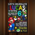 Super mario Birthday Invitation, super mario invitation, super mario