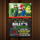 Super mario Birthday Invitation, super mario invitation, super mario