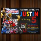 Transformers Birthday Invitation, transformers invitation, transformers