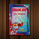 Transformers Birthday Invitation, transformers invitation, transformers