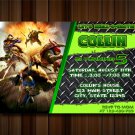 Teenage Mutant Ninja Turtles Birthday Invitation, Ninja Turtle invitation, tmnt, Ninja Turtle