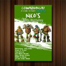 Teenage Mutant Ninja Turtles Birthday Invitation, Ninja Turtle invitation, tmnt, Ninja Turtle