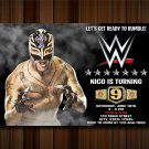 Wrestling Birthday Invitation, wwe invitation, wwe, John Cena, Wrestlemania