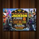 Battle Royale Invitation, Fortnight invitation,Fortnight Season 10, Marshmello