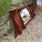 Antique Cherry Wood Overmantle