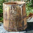 Old wood paint mixing bucket