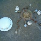 Hanging Cieling Lamp with Hand Painted Shade