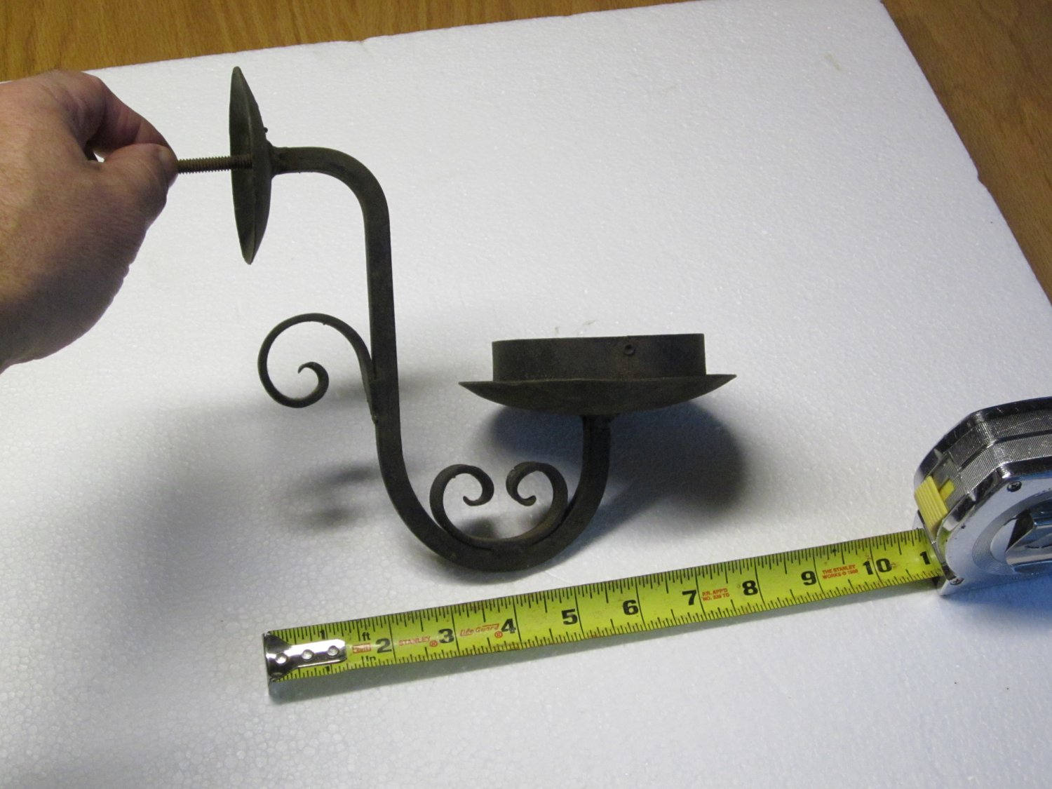 Vintage Wrought Iron Candle Wall Holder