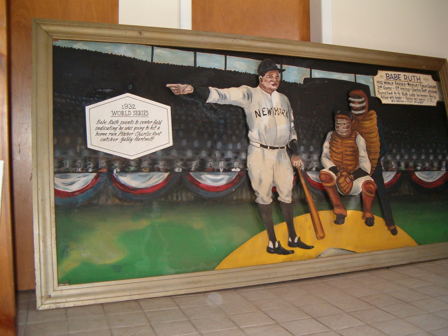 Babe Ruth (Babe Ruth's Called Shot) World Series Baseball Painting