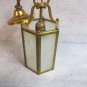 Brass Cieling Light with Cut Glass Shades