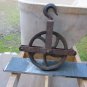 Antique Cast Iron & Steel Well Wheel
