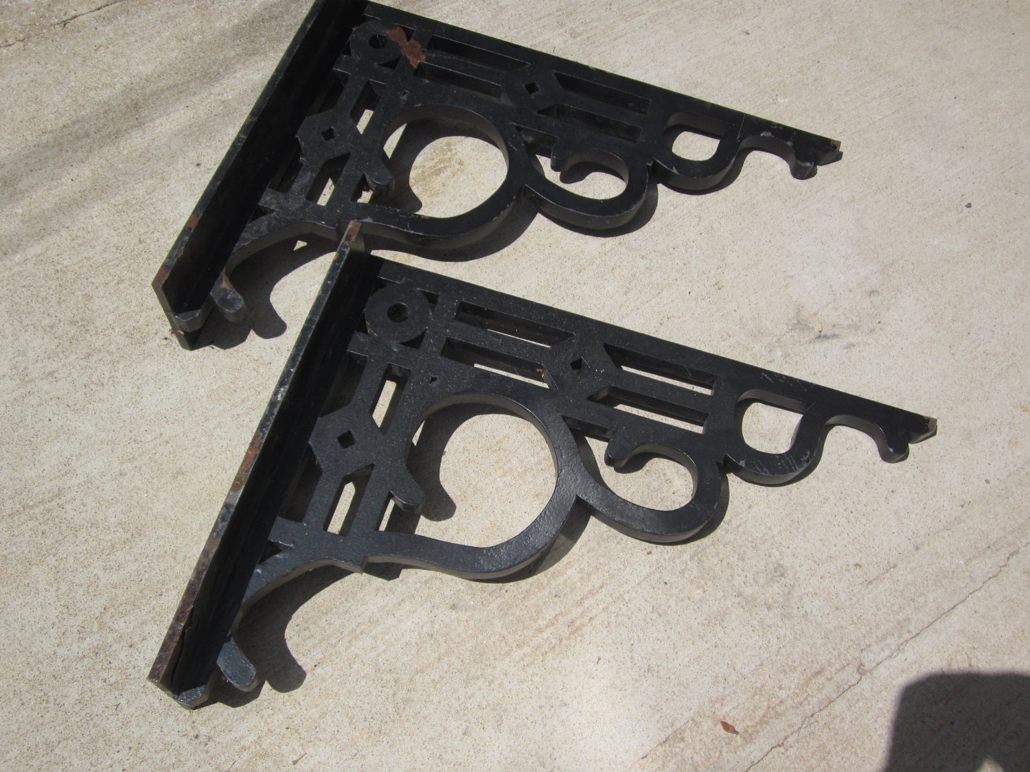 Vintage Steel Building Brackets