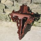 Antique Walnut Victorian Corner Calling Card Stand