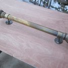 Vintage Brass Wall Railing Vintage Brass Wall Railing