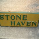 Vintage Wood Camp Sign ( Stone Haven ) Vintage Wood Camp Sign ( Stone Haven )
