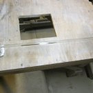Vintage 24" Glass Towel Rod with White Glazed Wall brackets Vintage 24" Glass Towel Rod with White Glazed Wall brackets