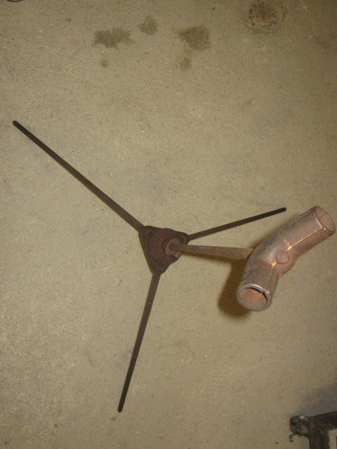 Vintage Highway Construction Flag/Sign Holder