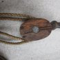 Two old Barn Pulleys with Rope