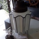 Hand Painted Art Deco Ceiling Lamp Hand Painted Art Deco Ceiling Lamp