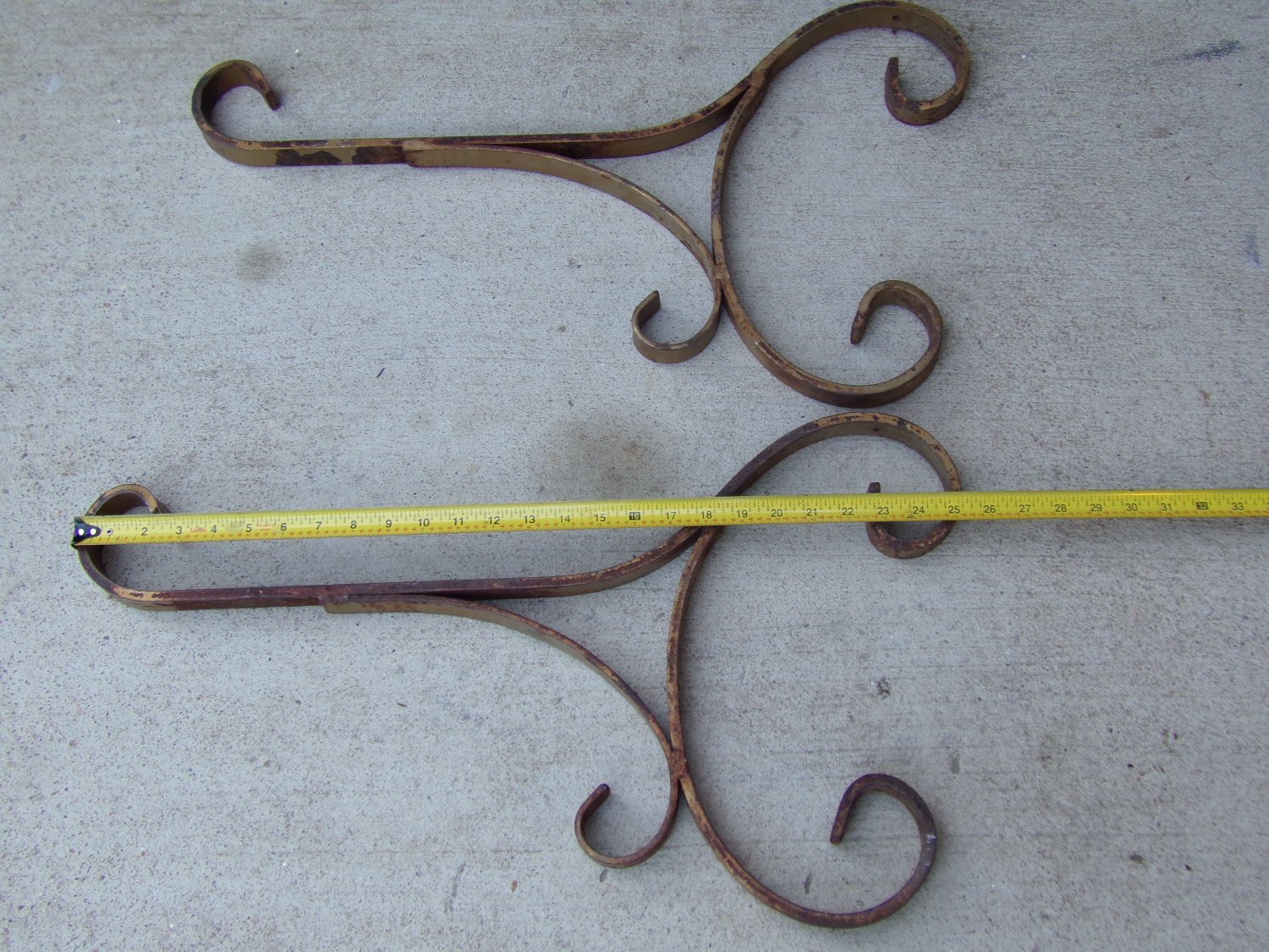 Vintage Steel Wall Brackets/ Hangers