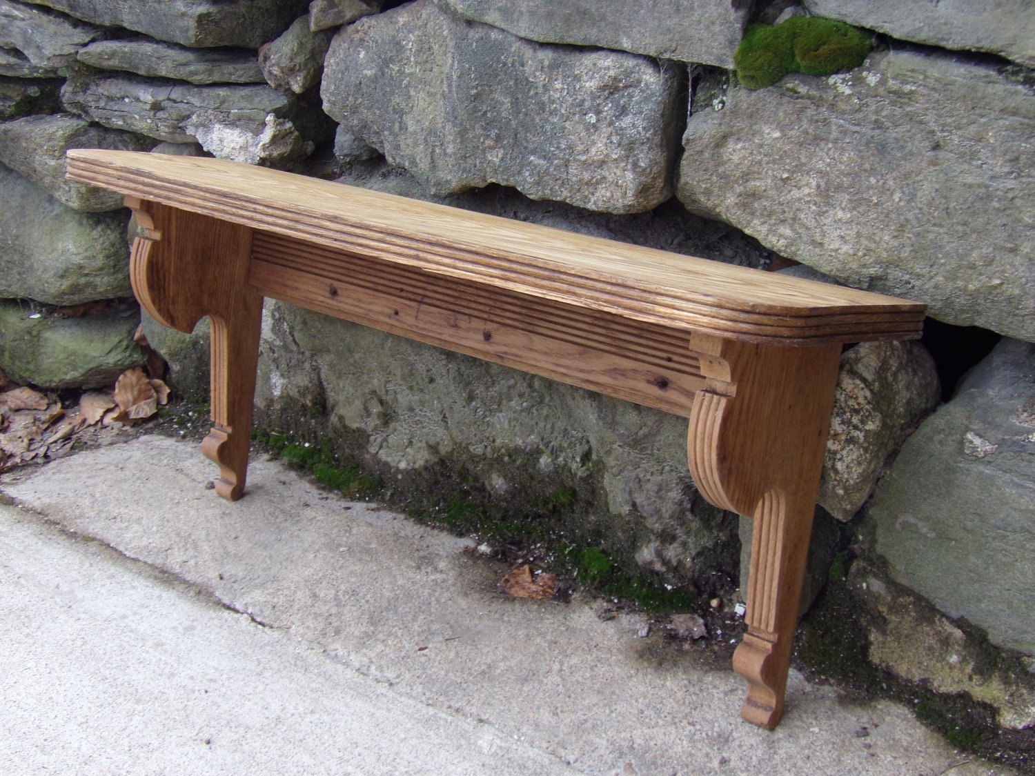 Vintage Oak Wall Shelf