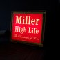 Lighted Miller High Life Beer sign