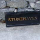 Wood Stone haven Sign