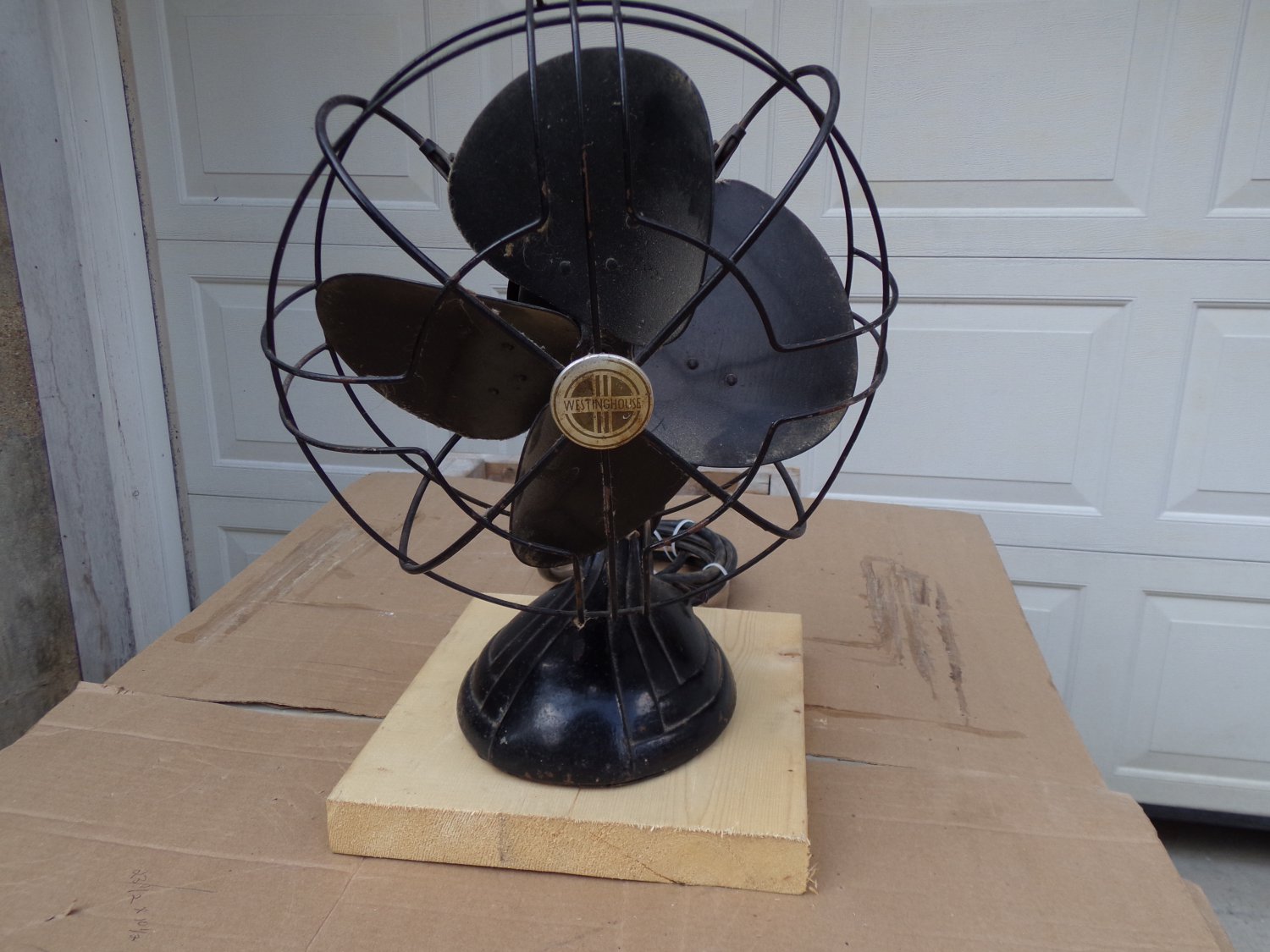 Antique Westinghouse Oscillating Table Fan