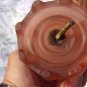 Vintage Translucent Glass Boudoir Night Stand Lamps