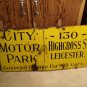 City Motor Park Sign Leicester, England  FR