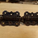 A Pair Of  Antique Cast Iron & Spring Hinges (Columbia)