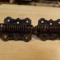 A Pair Of  Antique Cast Iron & Spring Hinges (Columbia)
