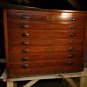Antique Bead Board Built-in Map desk  B2