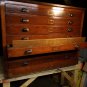 Antique Bead Board Built-in Map desk B2