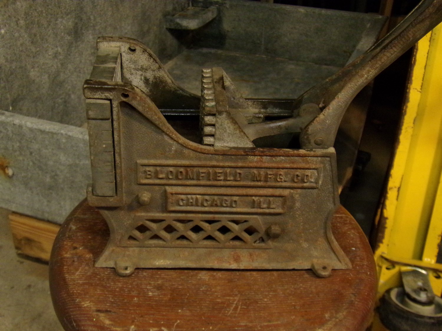Cast Iron French Fry Cutter by Bloomfield MFG Co., c. 1930s FR