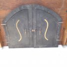 Vintage Homemade Fireplace Doors W/ Interior Spark Screen  FR