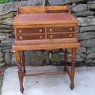 Antique Furniture 1800's Store Counter Top Advertising Slant Front  Oak Spool Cabinet Desk