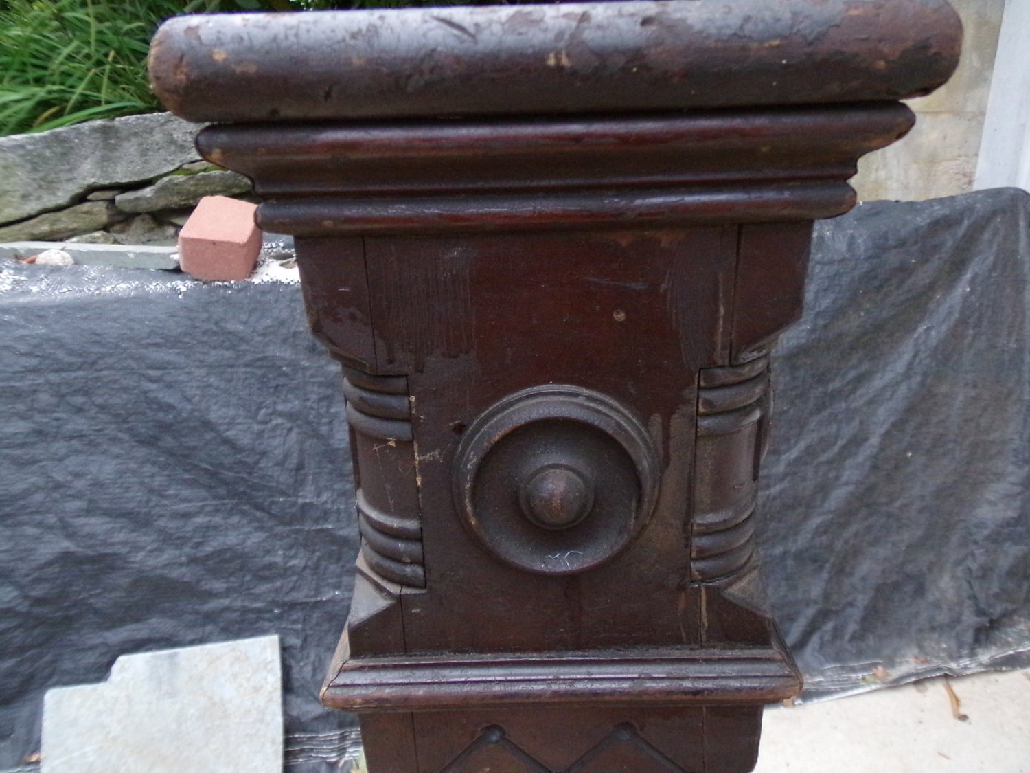 Victorian Mahogany Newel Post