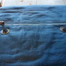 Glass Towel Bar with Chrome Supports