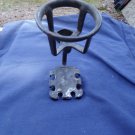 Cast Iron bathroom glass and toothbrush holder
