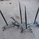 4 Antique Copper Lightening Rods