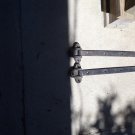 Antique heavy duty strap hinges
