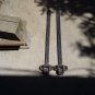 Antique heavy duty strap hinges