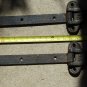 Antique heavy duty strap hinges